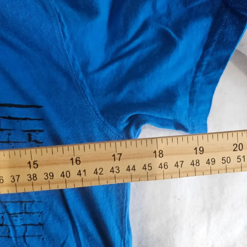 ❤️2/$12 Athletech Mens T-Shirt Blue 